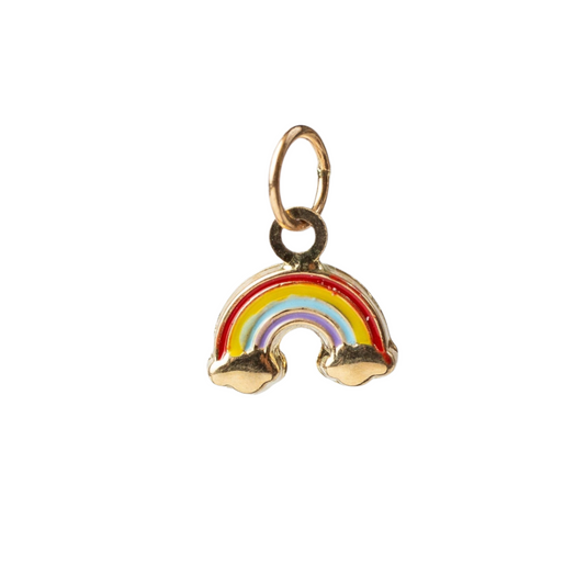 Rainbow Charm - 14K Solid Gold (Yellow)