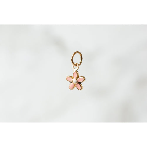 Gold  Flower  charm  14k Gold  14k