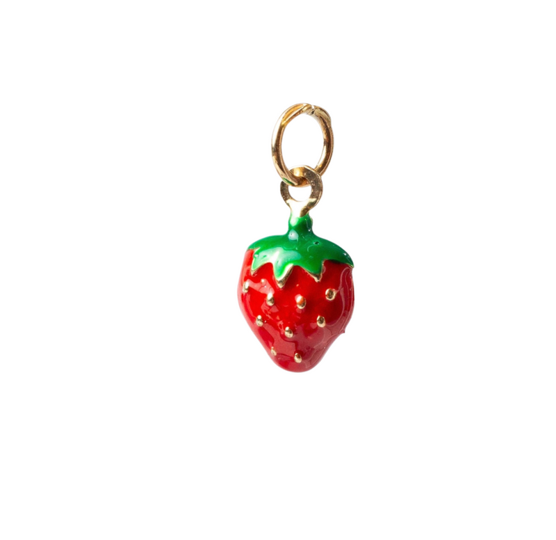 Load image into Gallery viewer, Strawberry Charm - 14K Solid Gold (Yellow)
