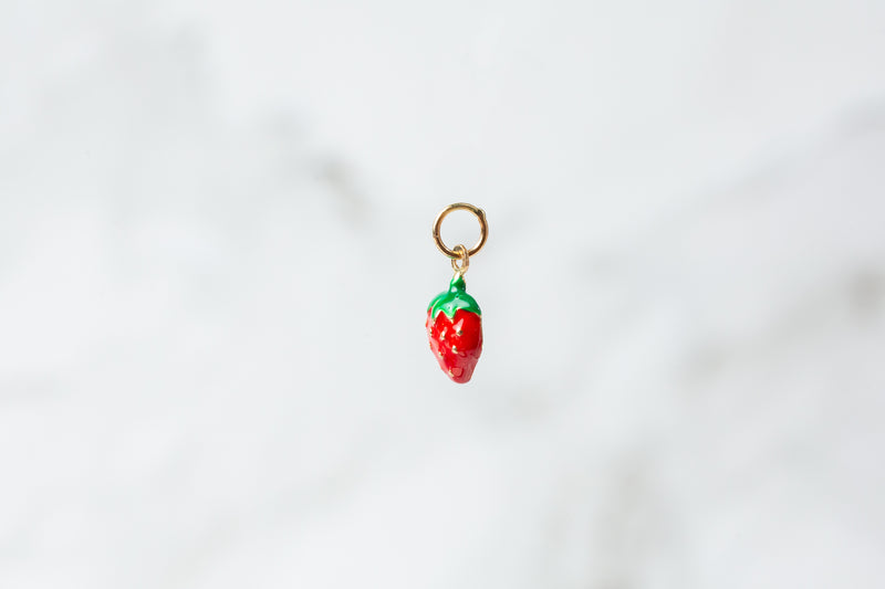 Load image into Gallery viewer, Strawberry Charm - 14K Solid Gold (Yellow)
