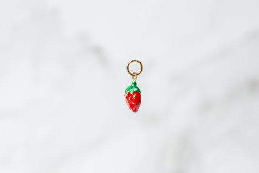 Strawberry Charm - 14K Solid Gold (Yellow)