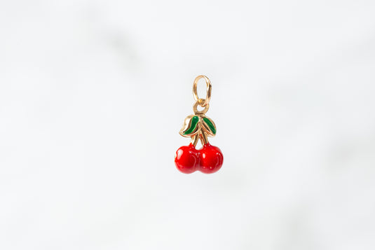 Cherry Charm - 14K Solid Gold