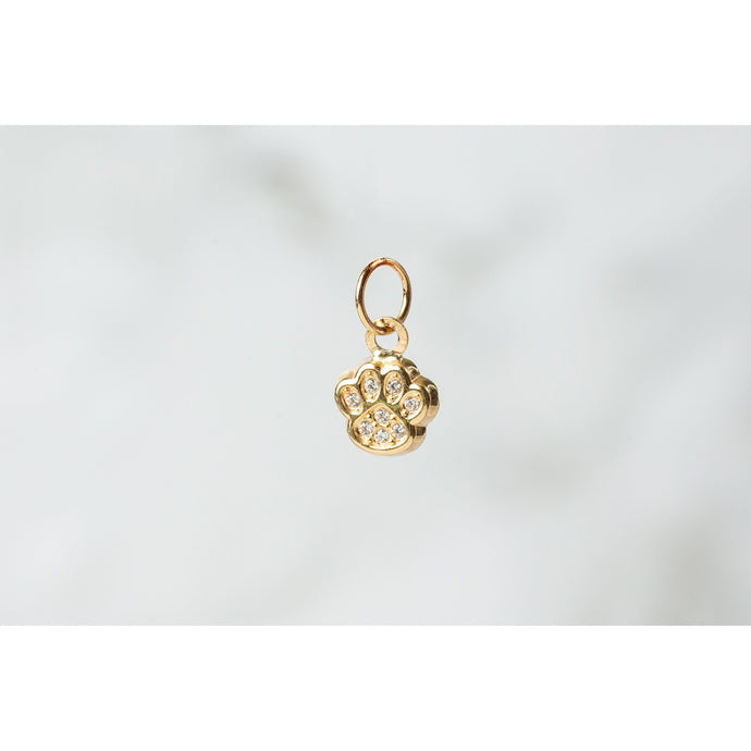 Pet  Paw  Gold  charm  Animal  14k Gold  14k