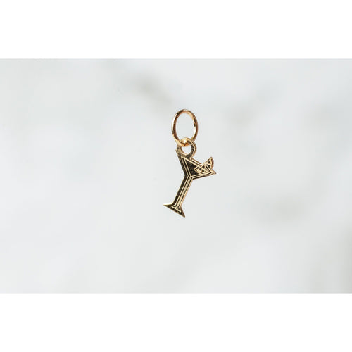 Yellow Gold  Martini Glass  Gold  charm  14k Gold