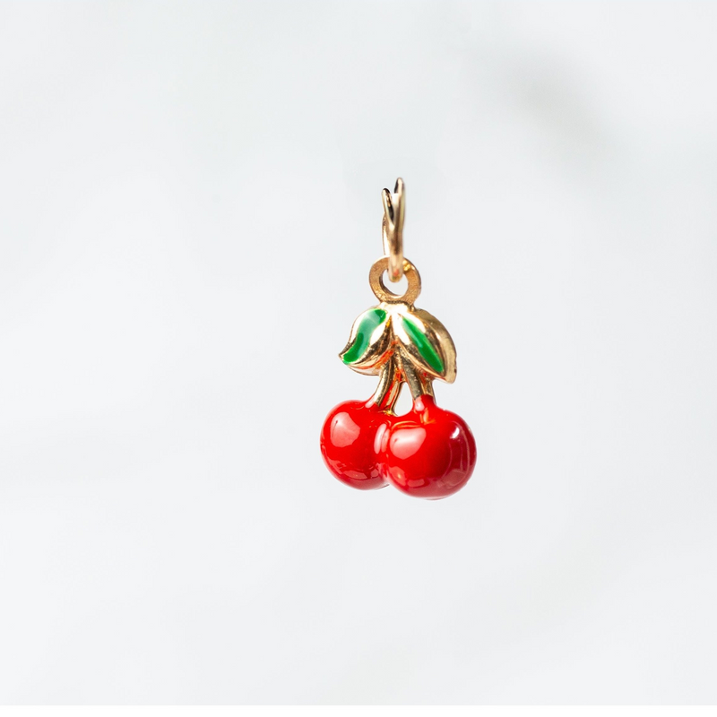 Load image into Gallery viewer, Cherry Charm - 14K Solid Gold
