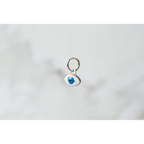 White Gold  Gold  evil eye  charm  14k Gold