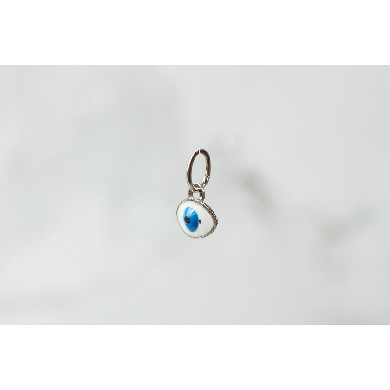 Load image into Gallery viewer, Evil Eye- 14K Gold (White)
