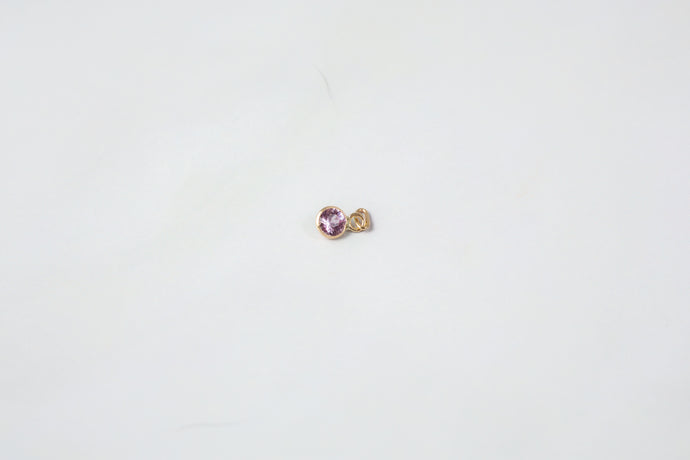 Yellow Gold  yellow  stone  Gold  gemstone  charm  14k Gold  14k