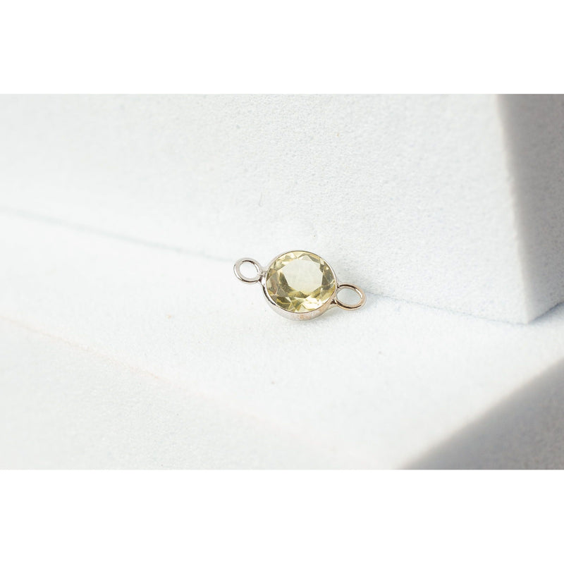 Load image into Gallery viewer, Lemon Quartz Gemstone Charm- 14K Gold (Yellow)
