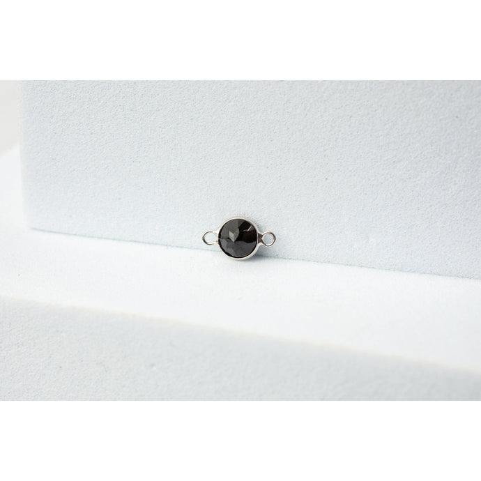 White Gold  stone  spinel  Gold  gemstone  charm  black  14k Gold  14k