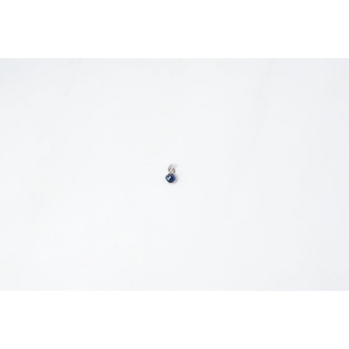 White Gold  White  stone  sapphire  Gold  gemstone  charm  blue  14k Gold  14k