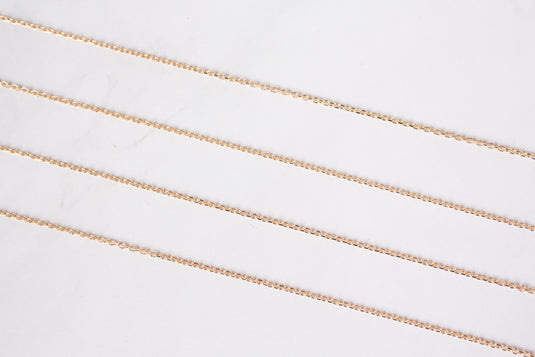 14K Yellow Gold Cable Chain - Ava