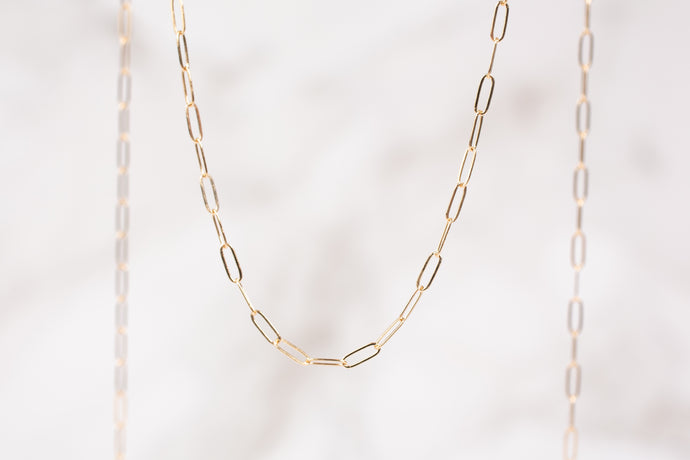 Yellow Gold  rectangular chain  rectangle  Paperclip link  paperclip  Oval Chain  oval  Gold Chain  14k gold chain  14k Gold  14k