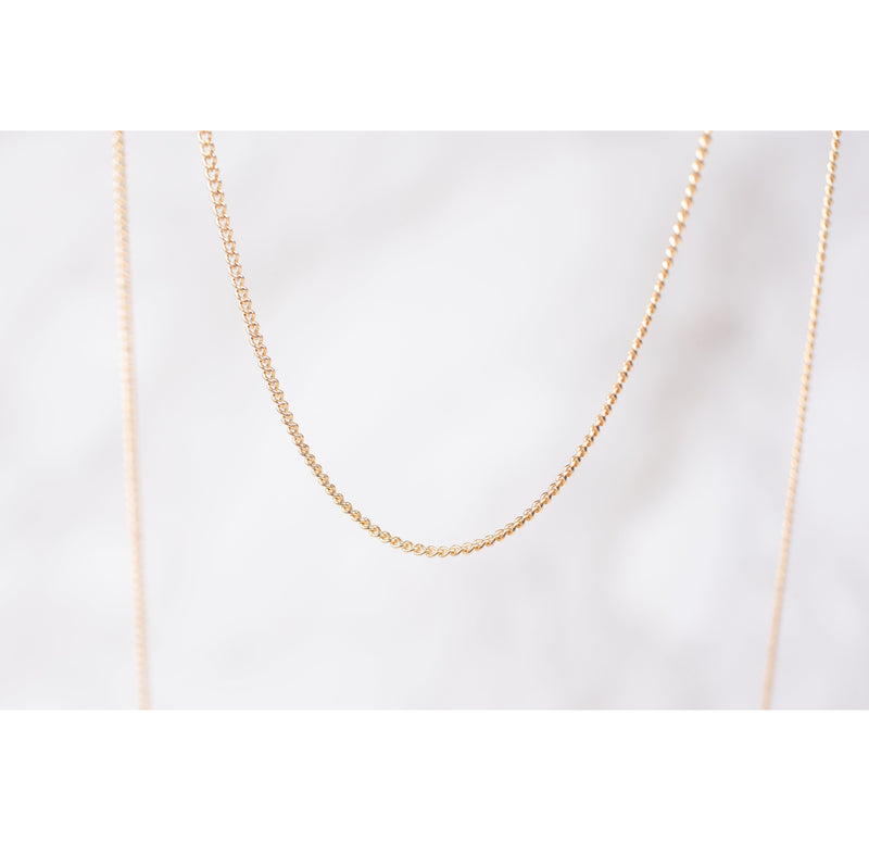 Load image into Gallery viewer, Yellow Gold  Gold Chain  Curb LInk Chain  14k gold chain  14k Gold
