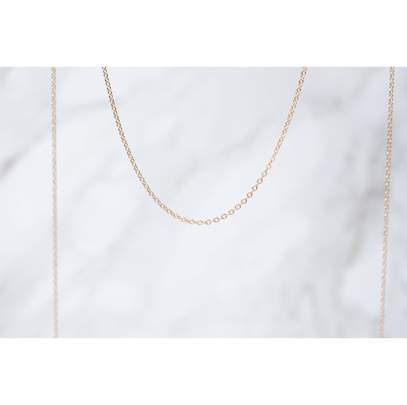 Load image into Gallery viewer, Yellow Gold  yellow  Gold Chain  Gold  cable chain  cable  14k gold chain  14k Gold
