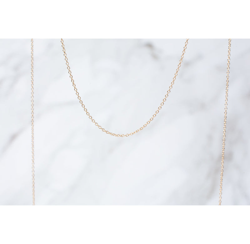 Load image into Gallery viewer, thin  Oval Link  Oval Chain  oval  Gold Chain  Gold  fine  cable  14k gold chain  14k Gold
