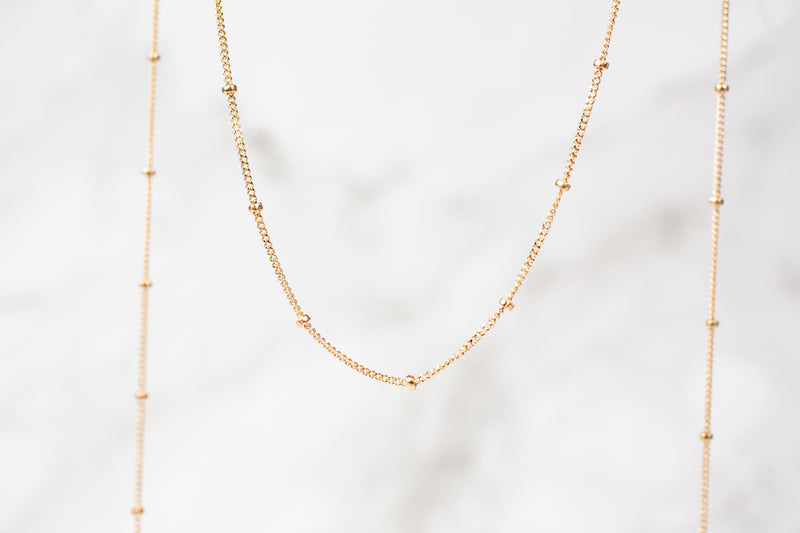 Load image into Gallery viewer, Yellow Gold  Satellite  Gold Chain  FLAT  14k gold chain  14k Gold
