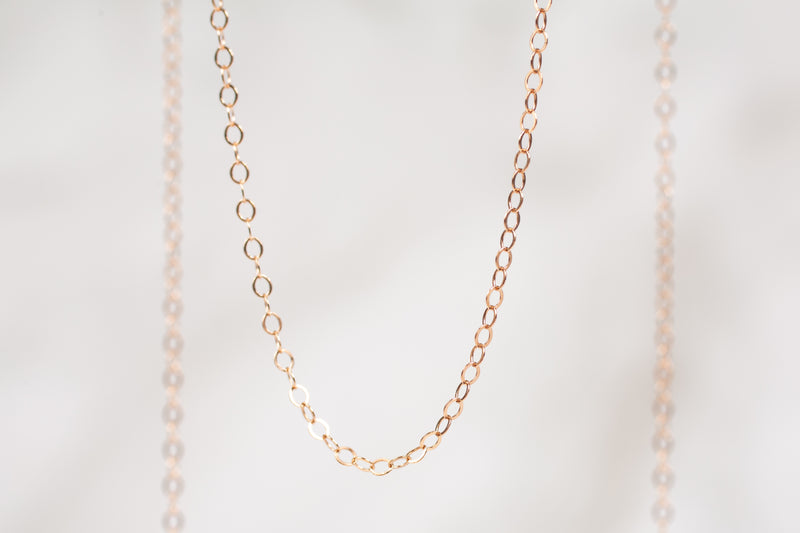 Load image into Gallery viewer, Rose Gold  Rose Color  Rose  Gold Filled  Gold Chain  Gold  Curb
