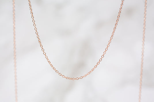Rose Gold  Rose Color  Rose  Gold Filled  Gold Chain  Gold  cable chain  cable
