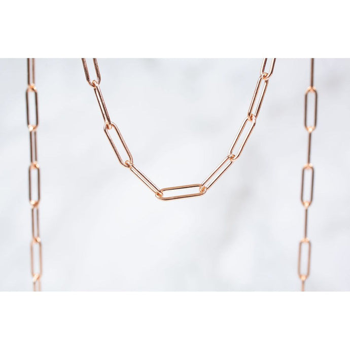 Rose Gold  Rose  rectangular chain  rectangle  Paperclip link  paperclip  Oval Chain  oval  Gold Filled  Gold Chain