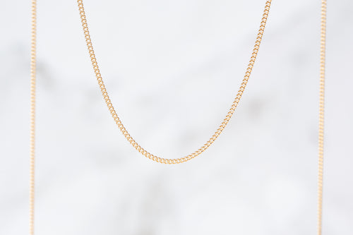 Yellow Gold  Gold Filled  Gold Chain  Curb LInk Chain  curb