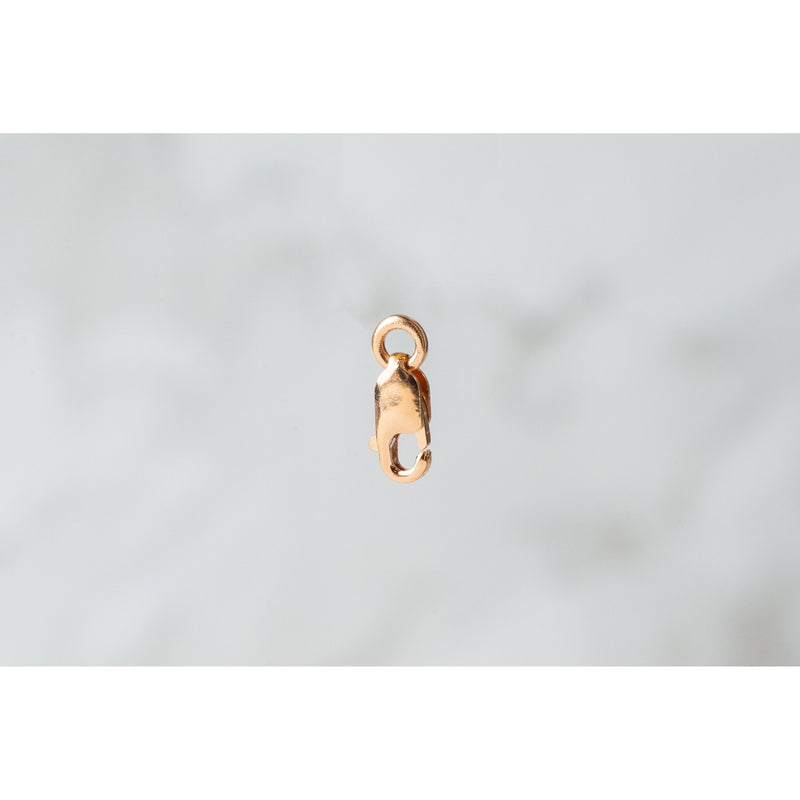 Load image into Gallery viewer, 14K Gold Oval With Open Jump Ring Trigger Lobster Clasp (Rose)
