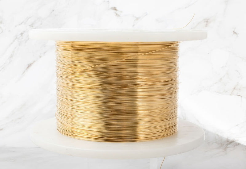 Load image into Gallery viewer, 26G Round Wire - 14K Solid Gold (Yellow)
