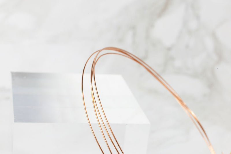 Load image into Gallery viewer, 24G Round Wire - 14K Solid Gold (Rose)
