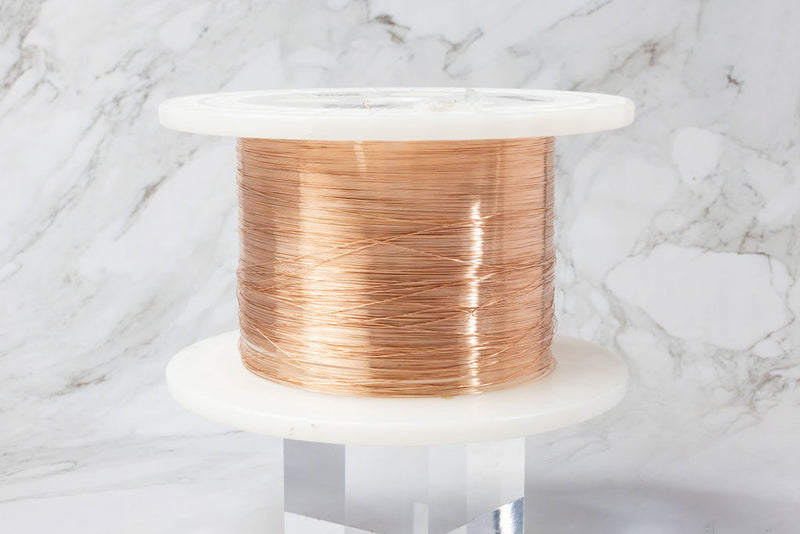 Load image into Gallery viewer, 14K Rose Gold 30G Round Wire - 1 Ft
