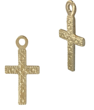 Charm with Design - Gold Filled