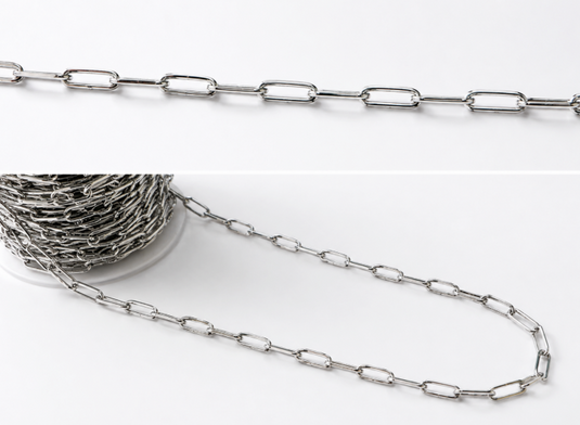 132 Chain Paper Clip Large - Silver-Plated