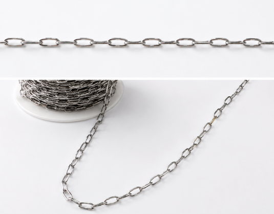 132 Chain Paper Clip Small - Silver-Plated