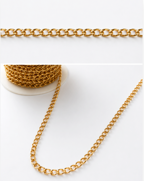 132 Chain Oval - Gold-Plated