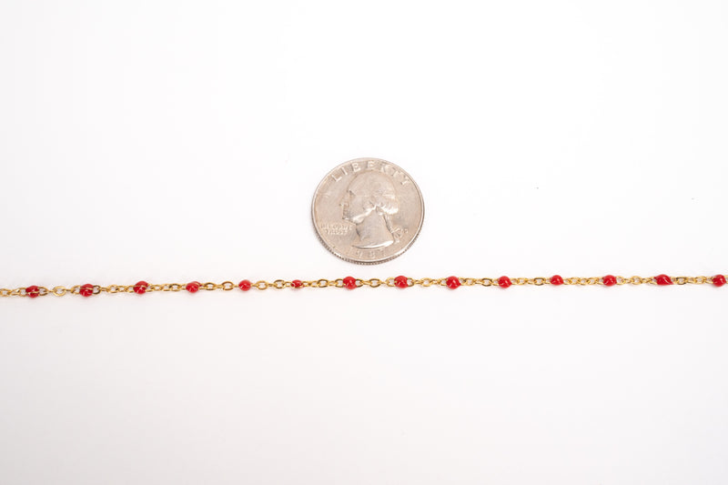 Load image into Gallery viewer, Shannon - 18K Gold PVD Stainless Steel (Red)
