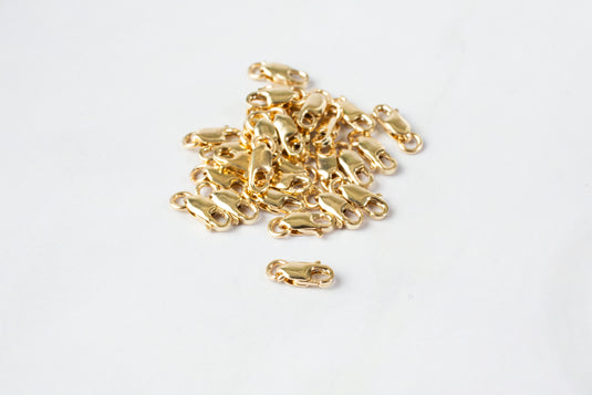 14K White Solid Gold Trigger Lobster Clasp - Necklace Or Bracelet Closure - Made In USA