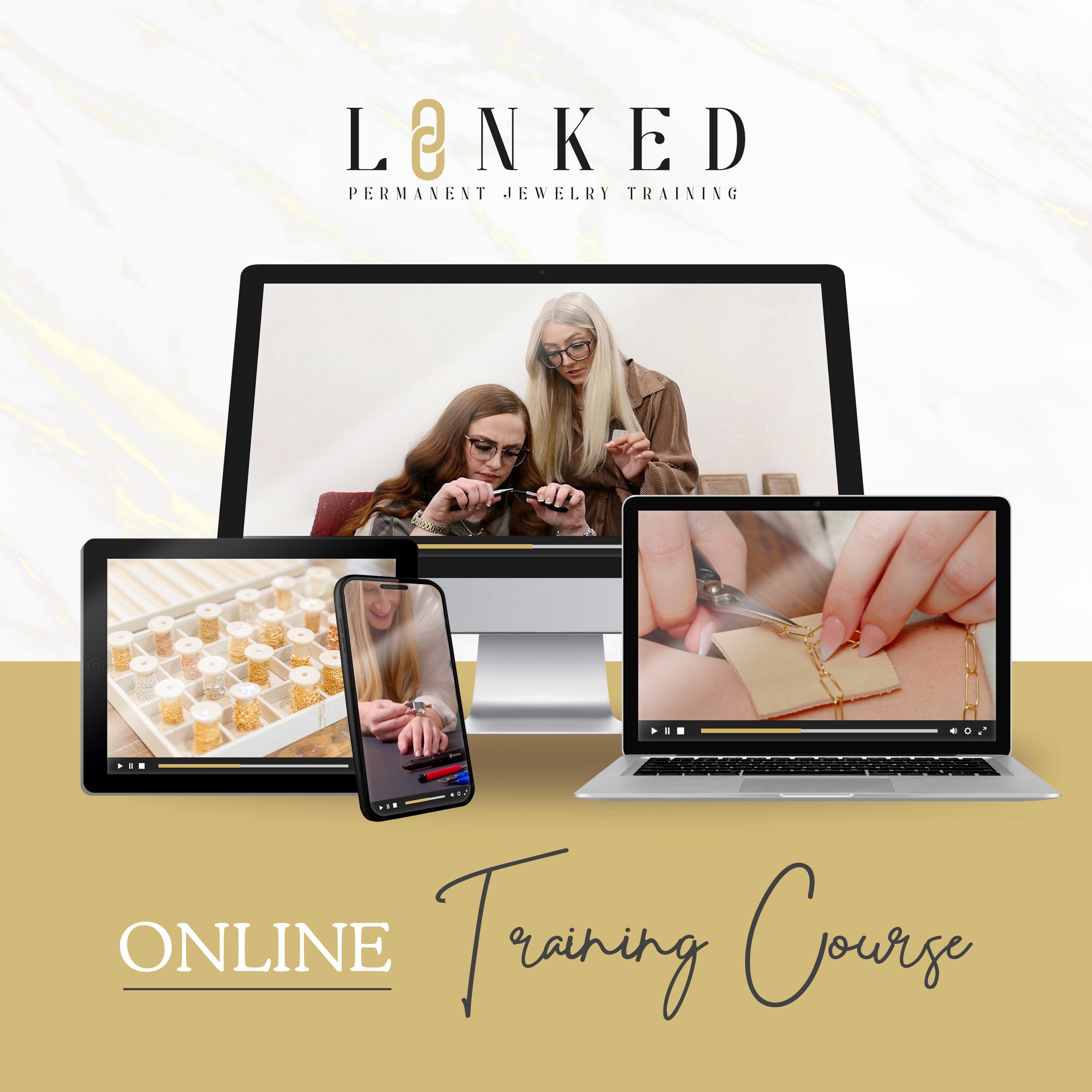 LINKED Luxe Online Training Kit – LINKED Permanent Jewelry Training ...