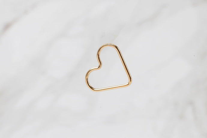 Heart Connector - 14K Gold Filled (Yellow)