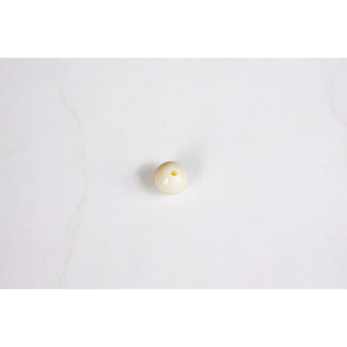 White  Rough  Bone Bead  Bead
