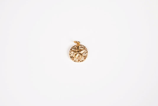 Sand Dollar Charm - 18K Gold PVD