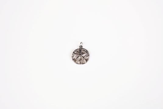 Sand Dollar Charm - 18K Gold PVD (Silver)