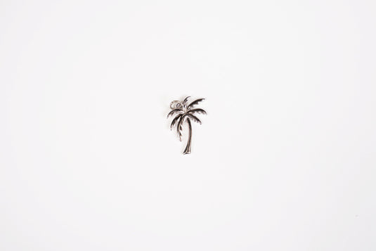 Palm Tree Charm - 18K Gold PVD (Silver)