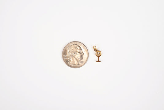 Merlot - 18K Gold PVD Wine Glass Charm