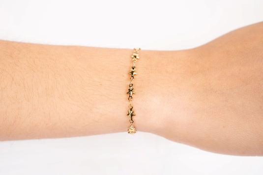 Celine - 18K Gold PVD Star Connector Chain